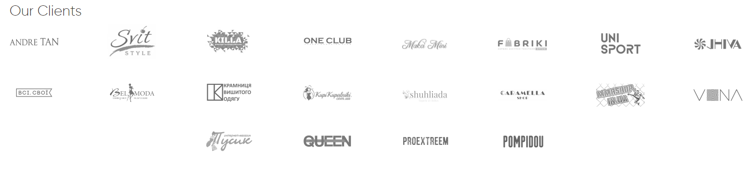 Our clients: