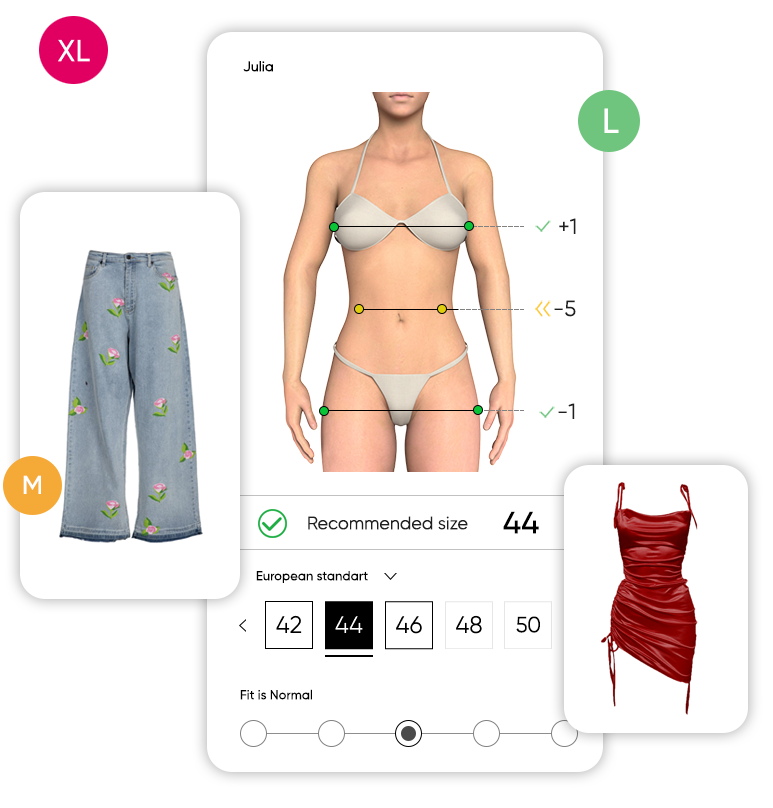 Looksize widget example