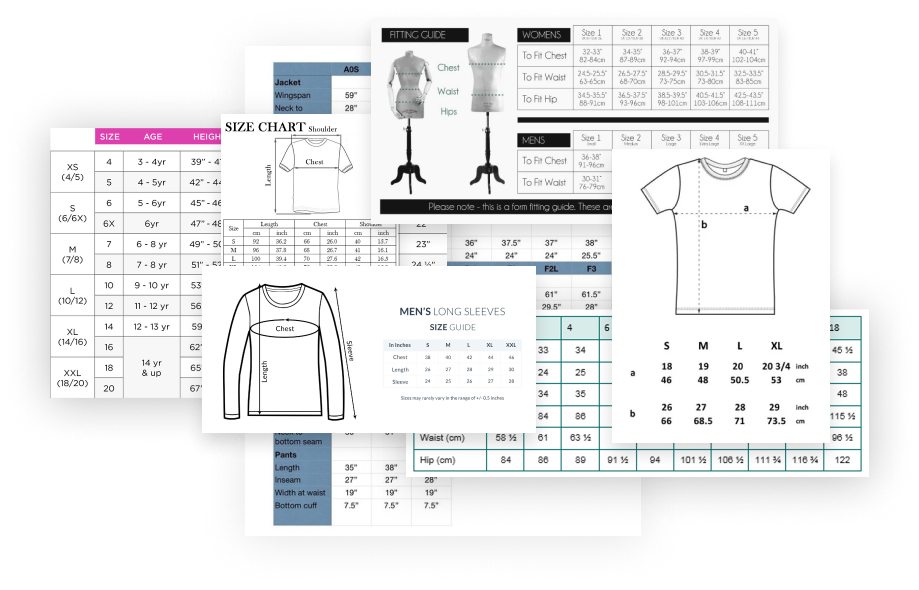 Size chart problem