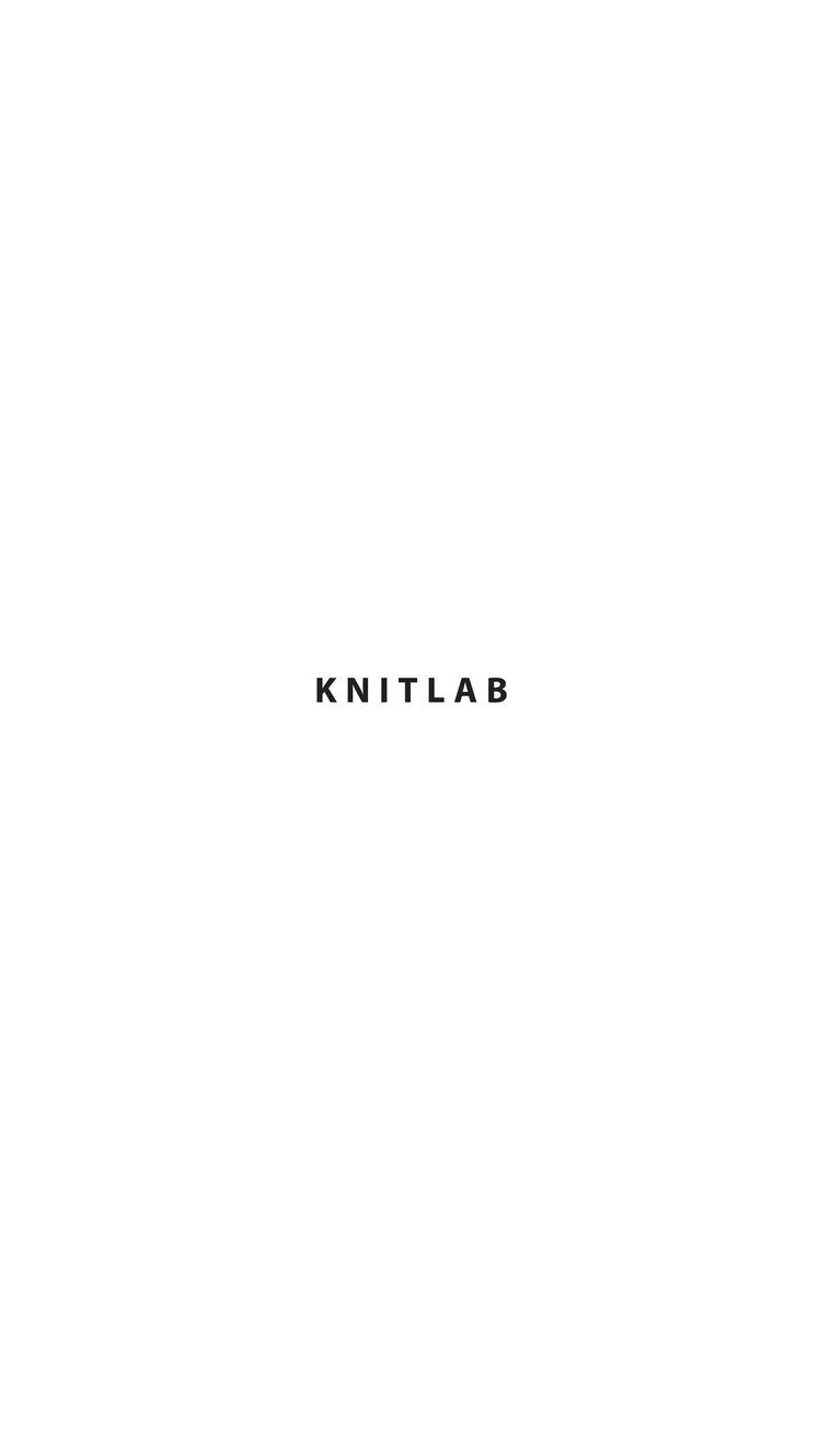 KNITLAB Size charts KNITLAB Size charts