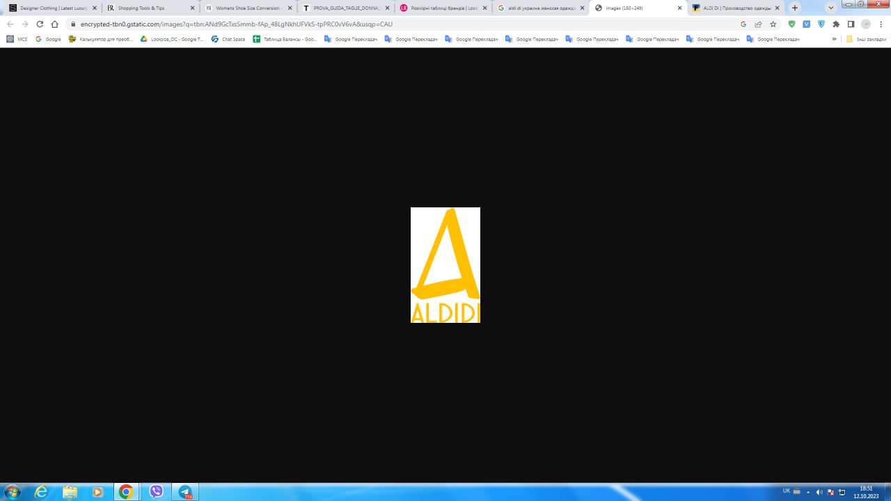 ALDi Di Size charts ALDi Di Size charts