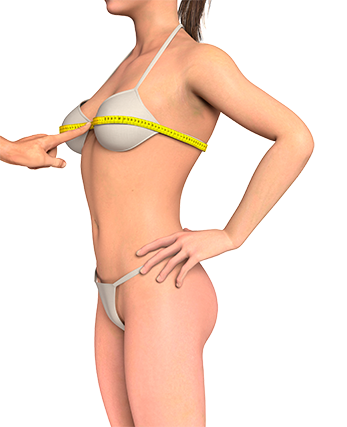 Как измерить Обхват грудей у женщины