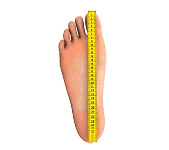 Як виміряти довжину стопи у чоловіка