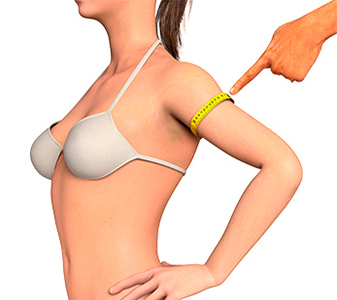 Female arm circumference measurement