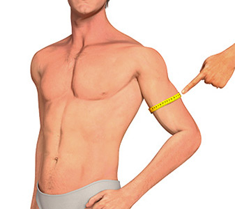 Male Arm circumference measurement