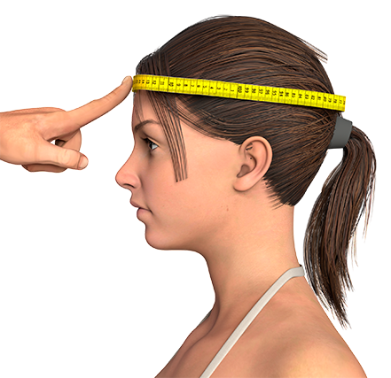Female head circumference measurement