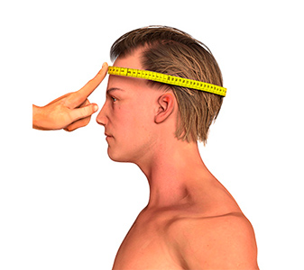 Как измерить Обхват головы у мужчины