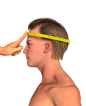 Як виміряти Обхват голови у чоловіка