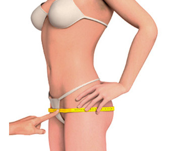 Female hips measurement