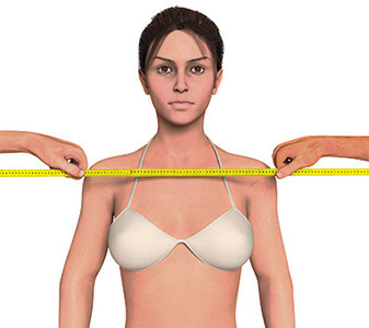 Як виміряти ширину плечей у жінки