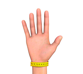Male Wrist circumference measurement